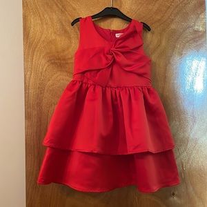 Girls Red holiday Party Dress